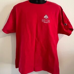 Champion Red Ohio State Chest Logo Short Sleeve T-Shirt